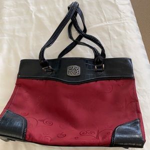 Black & red purse